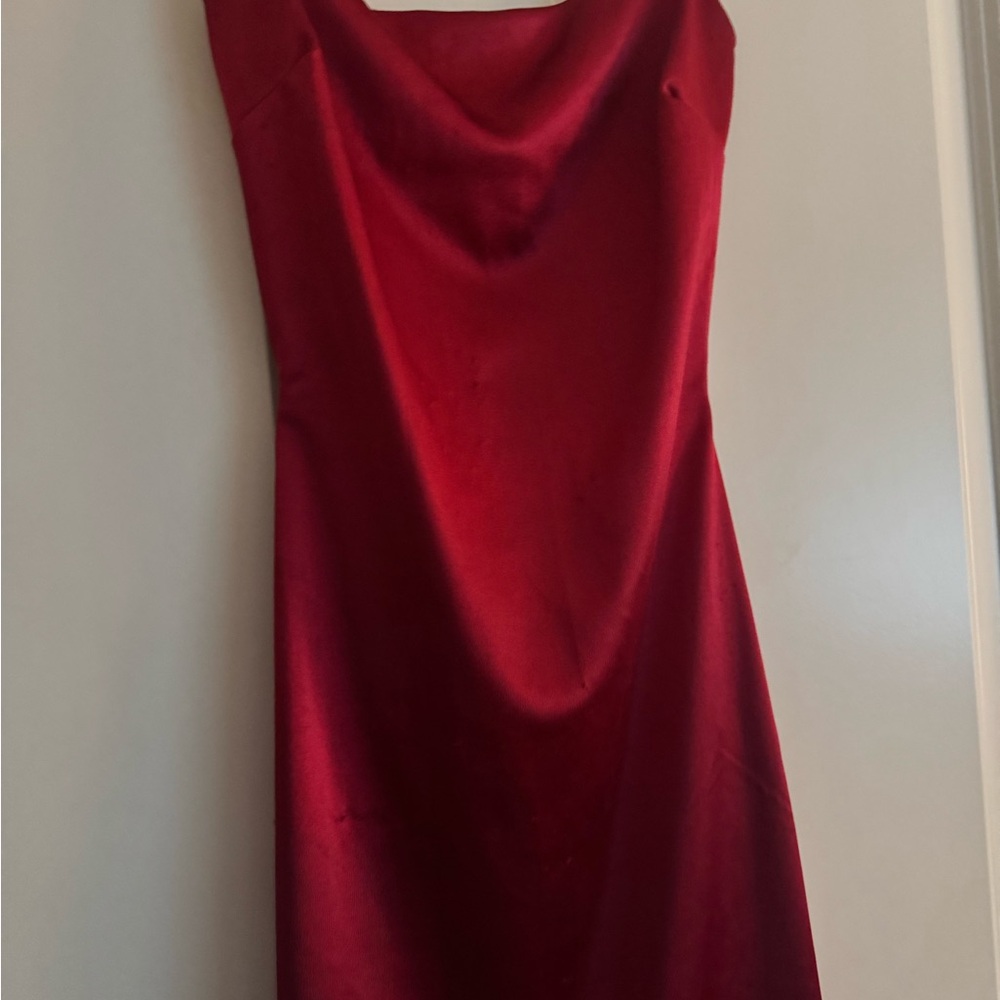 Mini Elegant Red Women's Dress